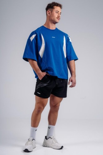 Футболка Nebbia Oversized Pump Cover T-Shirt PRIMAL Blue 871