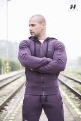 Спортивная кофта Nebbia AW ZIP UP HOODIE Bordo 720