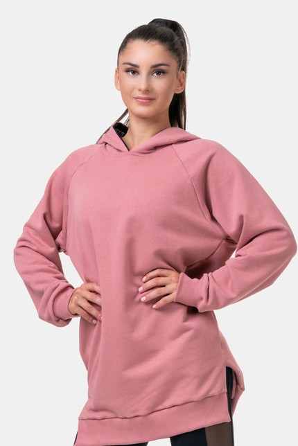 Long pink sweatshirt shop