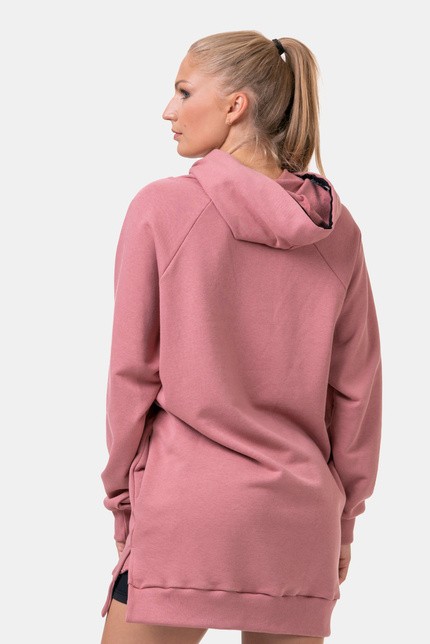 Long pink sweatshirt clearance