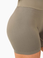 Шорты Honeycomb Scrunch Seamless Shorts - Khaki