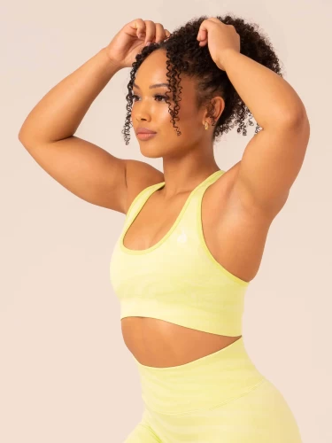 Топ Ryderwear Zebra Seamless Sports Bra - Lime Zebra