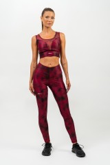 Леггинсы High Waisted Mesh Leggings IMPACT Red 479 