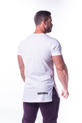 Спортивная футболка Nebbia ATHLETIC LOGO White 730