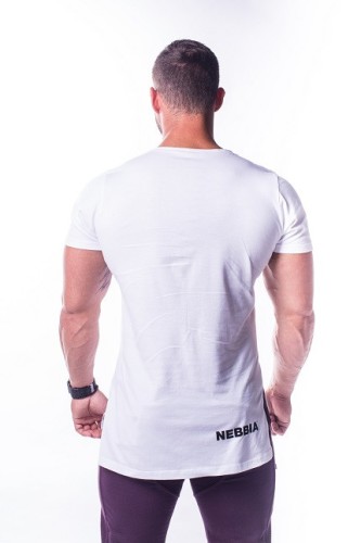 Спортивна футболка Nebbia ATHLETIC LOGO White 730