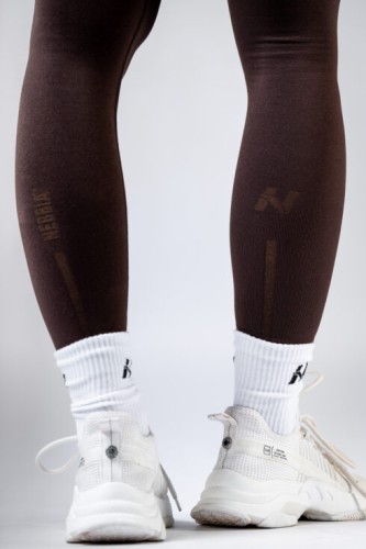 Леггинсы Nebbia High-Waist Push-Up Leggings POWER Dark Brown 888