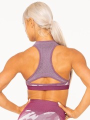 Топ Ryderwear Camo Seamless Sports Bra Burgundy
