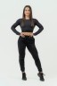 Топ Nebbia Women's Long Sleeve Crop Top INTENSE Perform Black 839