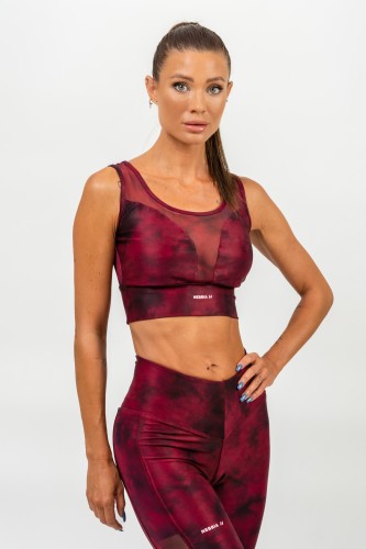 Топ Medium-Support Mesh Sports Bra IMPACT Red 478