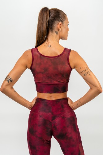 Топ Medium-Support Mesh Sports Bra IMPACT Red 478