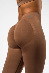 Леггинсы Nebbia Seamless High-Waist Leggings MAXIMUM PUSH-UP Brown 302
