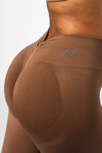 Легінси Nebbia Seamless High-Waist Leggings MAXIMUM PUSH-UP Brown 302