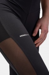 Леггинсы BLACK MESH DESIGN LEGGINGS “BREATHE” 401