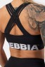 ТОП MEDIUM IMPACT CROSS BACK SPORTS BRA BLACK 410
