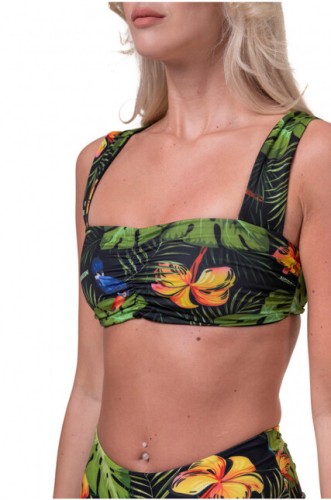 ТОП HIGH-ENERGY BIKINI - TOP JUNGLE GREEN 553