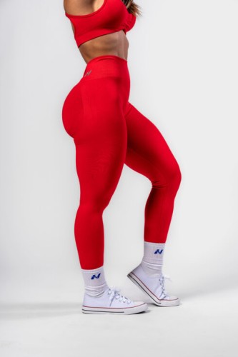 Легінси Nebbia Seamless High-Waist Leggings MAXIMUM PUSH-UP Red 302