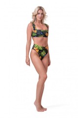 КУПАЛЬНЫЕ ТРУСИКИ HIGH-WAIST SPORTY BIKINI - BOTTOM JUNGLE GREEN 555