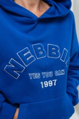 Худи Nebbia Branded Oversized Hoodie Gym Rat Blue 256