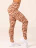 Леггинсы Ryderwear Unstoppable High Waisted Scrunch Leggings - Mocha Zebra