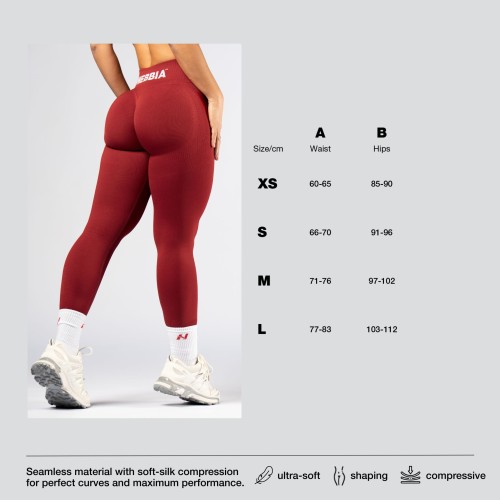 Легінси Nebbia High-Waist Push-Up Leggings POWER Red 888