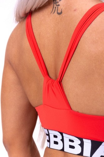 Топ Nebbia Athletic Cut Out sport bra 695 Red