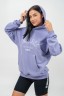 Худи Nebbia Branded Oversized Hoodie Gym Rat Light Purple 256