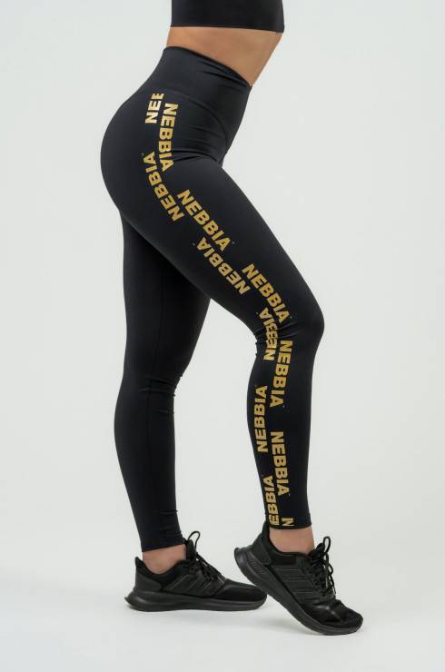 High waisted hot sale gold leggings