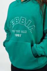 Худи Nebbia Branded Oversized Hoodie Gym Rat Green 256