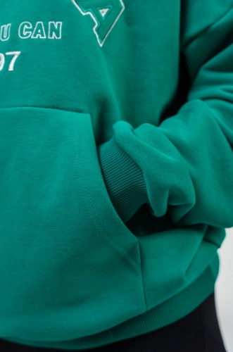 Худи Nebbia Branded Oversized Hoodie Gym Rat Green 256