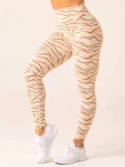Легінси Ryderwear Unstoppable High Waisted Scrunch Leggings - Vanilla Zebra