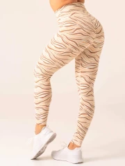 Леггинсы Ryderwear Unstoppable High Waisted Scrunch Leggings - Vanilla Zebra