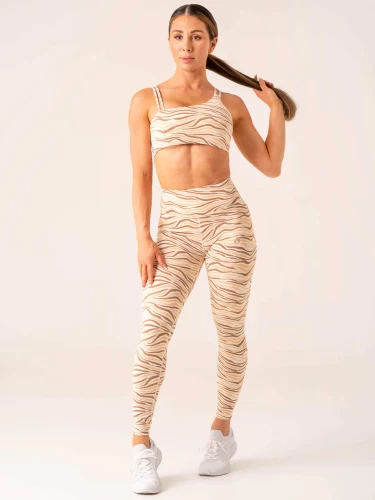 Леггинсы Ryderwear Unstoppable High Waisted Scrunch Leggings - Vanilla Zebra