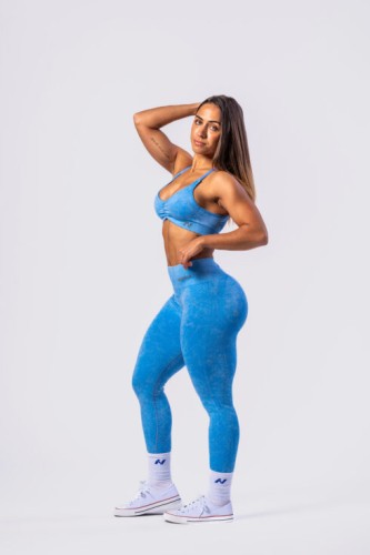 Легінси Nebbia High Waisted Push-Up Leggings TOTALLY SEAMLESS Blue 303