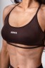 Топ Nebbia Open-Back Sports Bra POWER Dark Brown 890