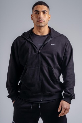 Спортивная кофта Nebbia Zipper Hoodie with Embroidery PRIMAL Black 884