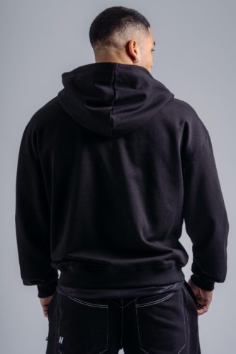 Спортивная кофта Nebbia Zipper Hoodie with Embroidery PRIMAL Black 884