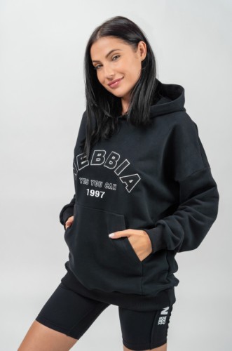 Худи Nebbia Branded Oversized Hoodie Gym Rat Black 256