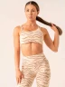 Топ Ryderwear Unstoppable One Shoulder Sports Bra - Vanilla Zebra