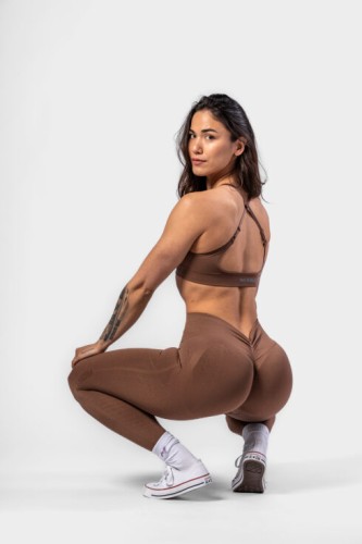 Легінси Nebbia High Waisted Push-Up Leggings TOTALLY SEAMLESS Brown 303