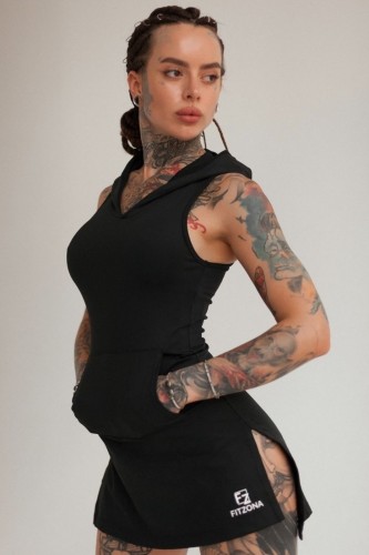 Платье Fitzona Black Dress With Hoodie