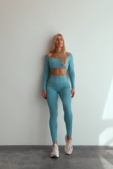 ТОП SKY BLUE TOP OFF THE SHOULDER 14674