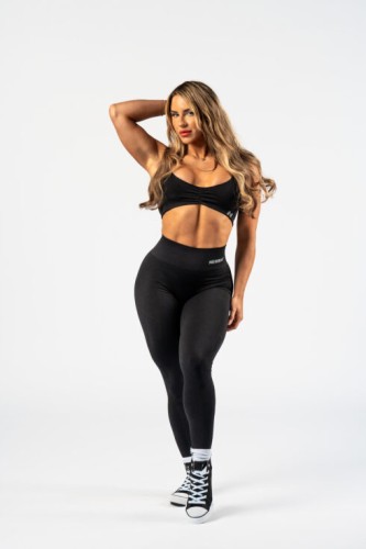 Леггинсы Nebbia High Waisted Push-Up Leggings TOTALLY SEAMLESS Black 303