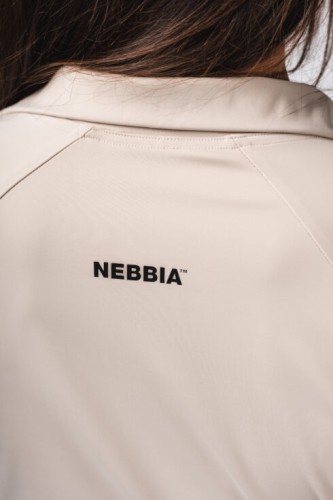 Олімпійка Deni x NEBBIA Fitness Zip Tracktop Cream 314