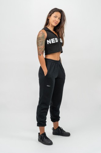 Штани Nebbia Oversized Joggers With Pockets Gym Time Black 281