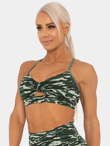 Топ Ryderwear Wild Tied Up Sports Bra Tiger Green