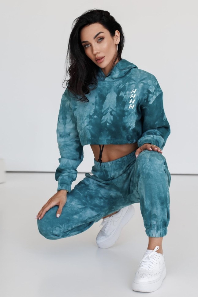 Nebbia Re fresh Women s Crop Hoodie Green 591