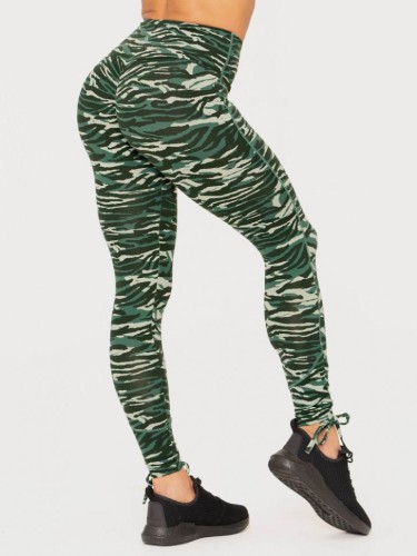 Жіночі спортивні тайтси для кроссфітнеса Ryderwear Wild Scrunch Bum Green