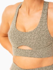 Топ Rotation Sports Bra - Khaki Leopard
