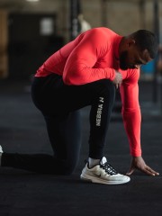 Штаны Slim sweatpants with zip pockets “Re-gain” 320 Black