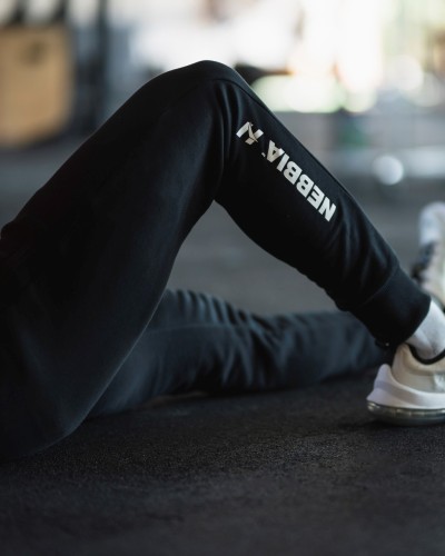 Штани Slim sweatpants with zip pockets “Re-gain” 320 Black